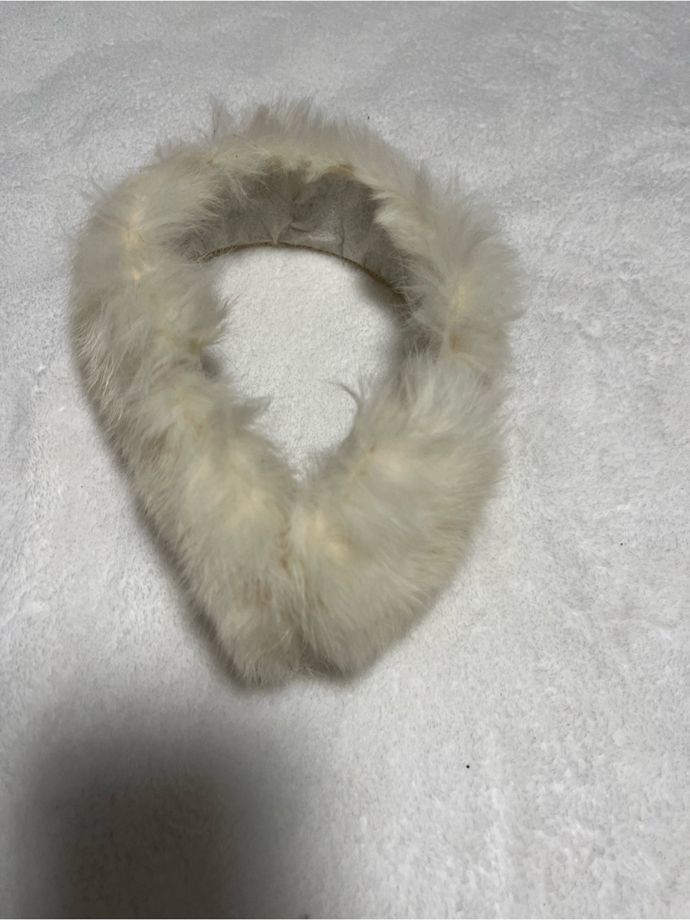 Vintage Cream Ivory Faux Fur Earmuffs Ear Warmer – Winter Accessory